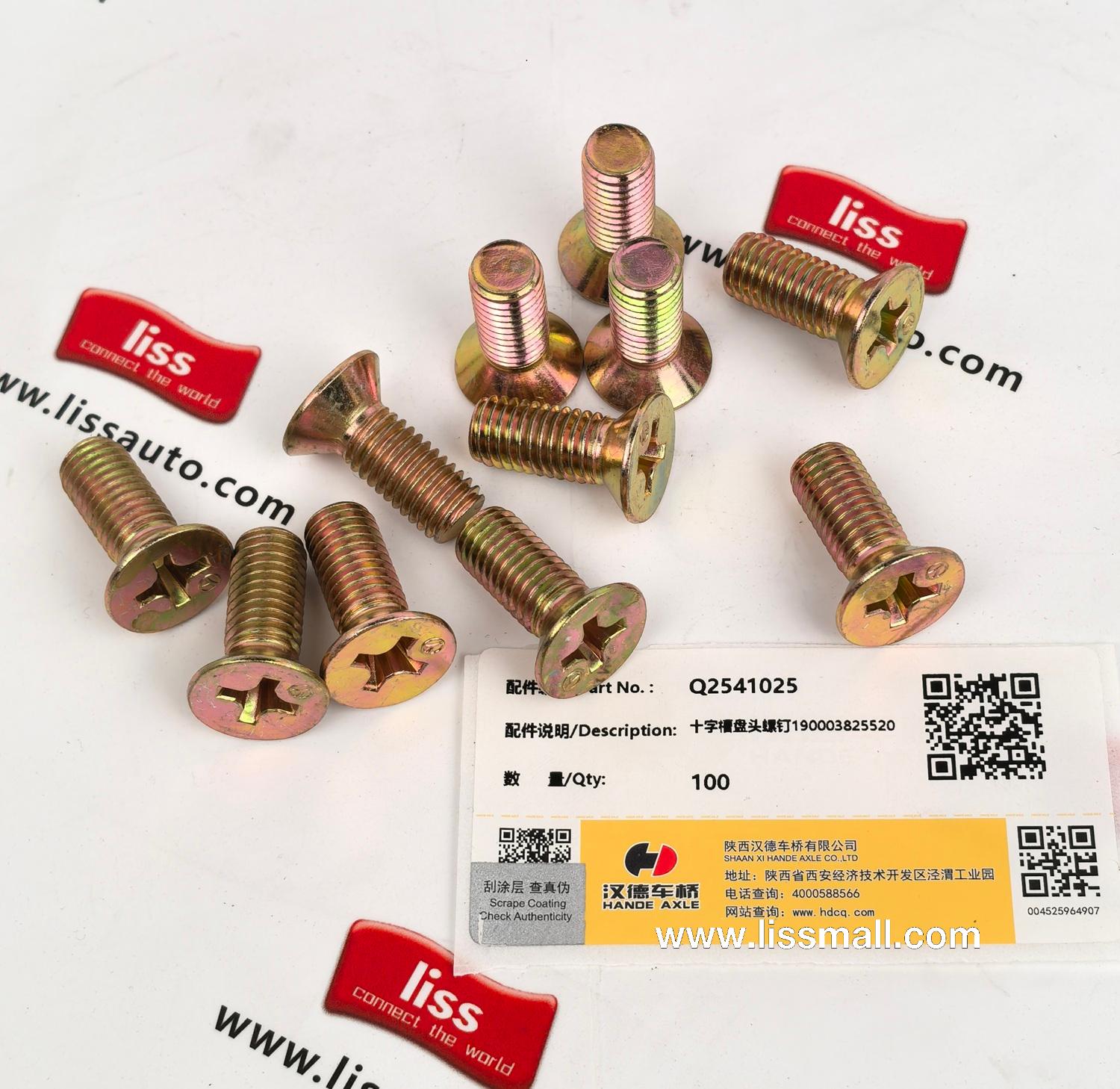 Cross Recessed Pan Head Screw 190003825520 Q2541025