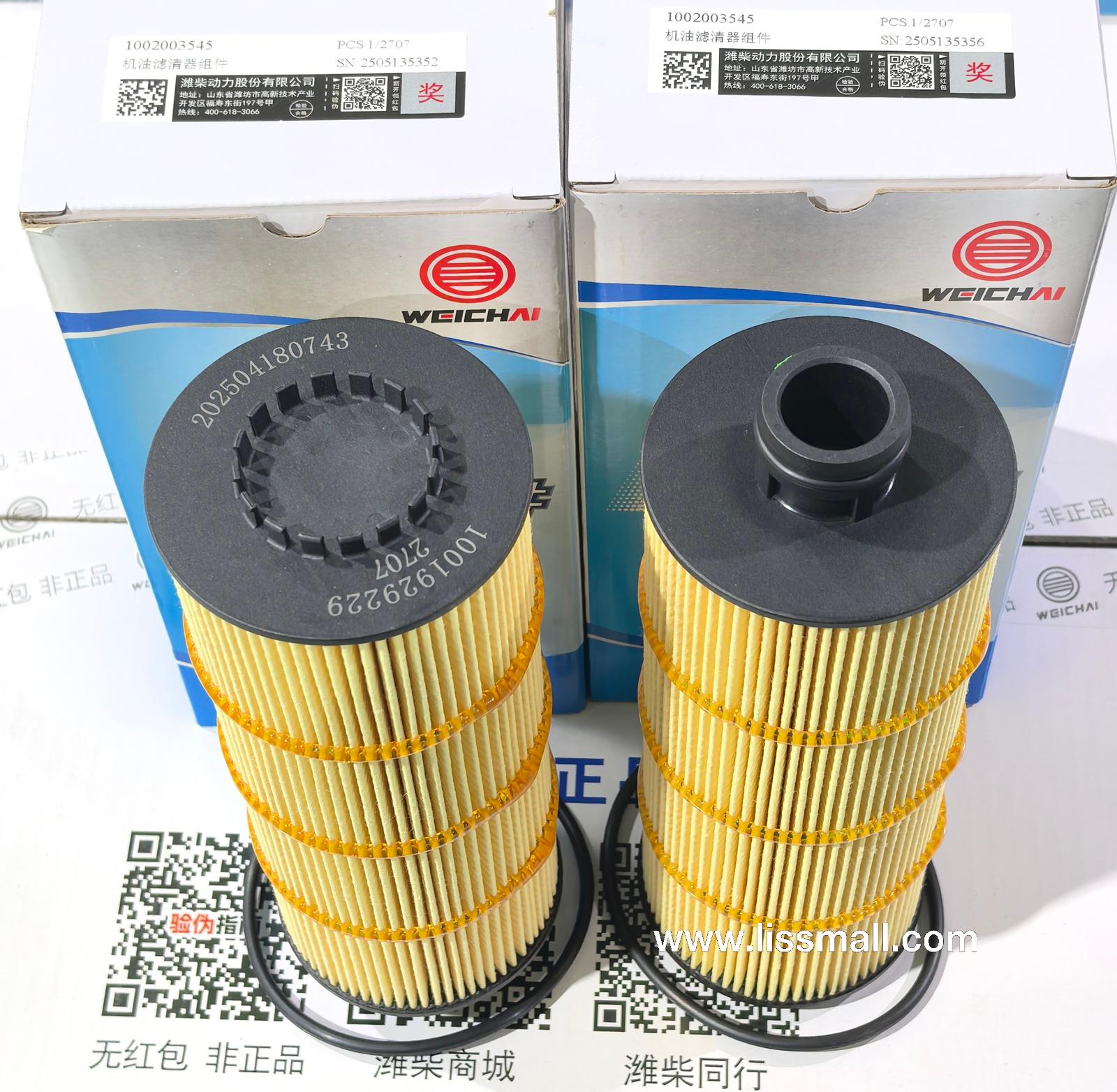 Oil filter 1002003545 1001929229
