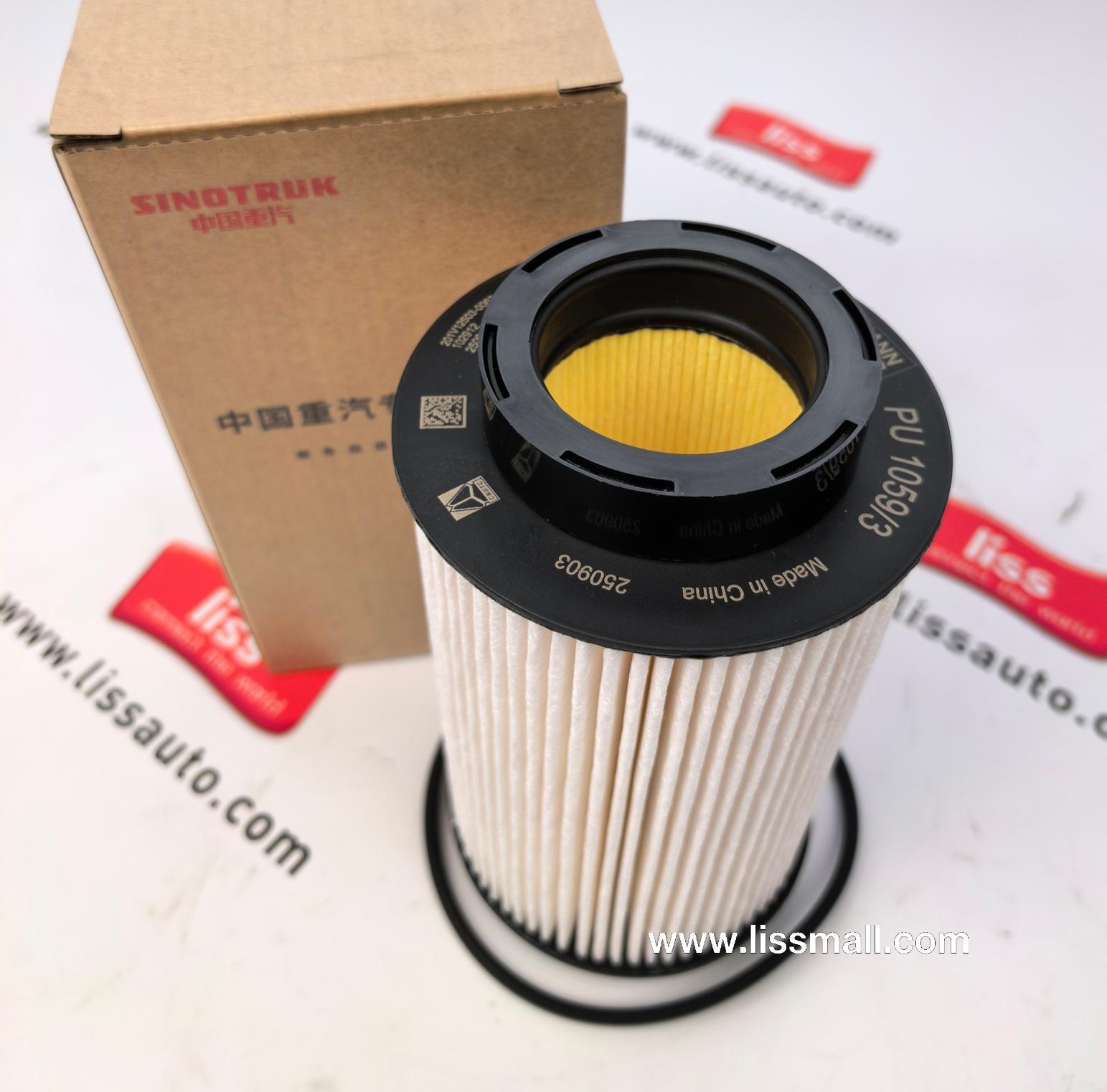 Fuel filter core 201V12503-0062 PU1059/3 201V12503-0063