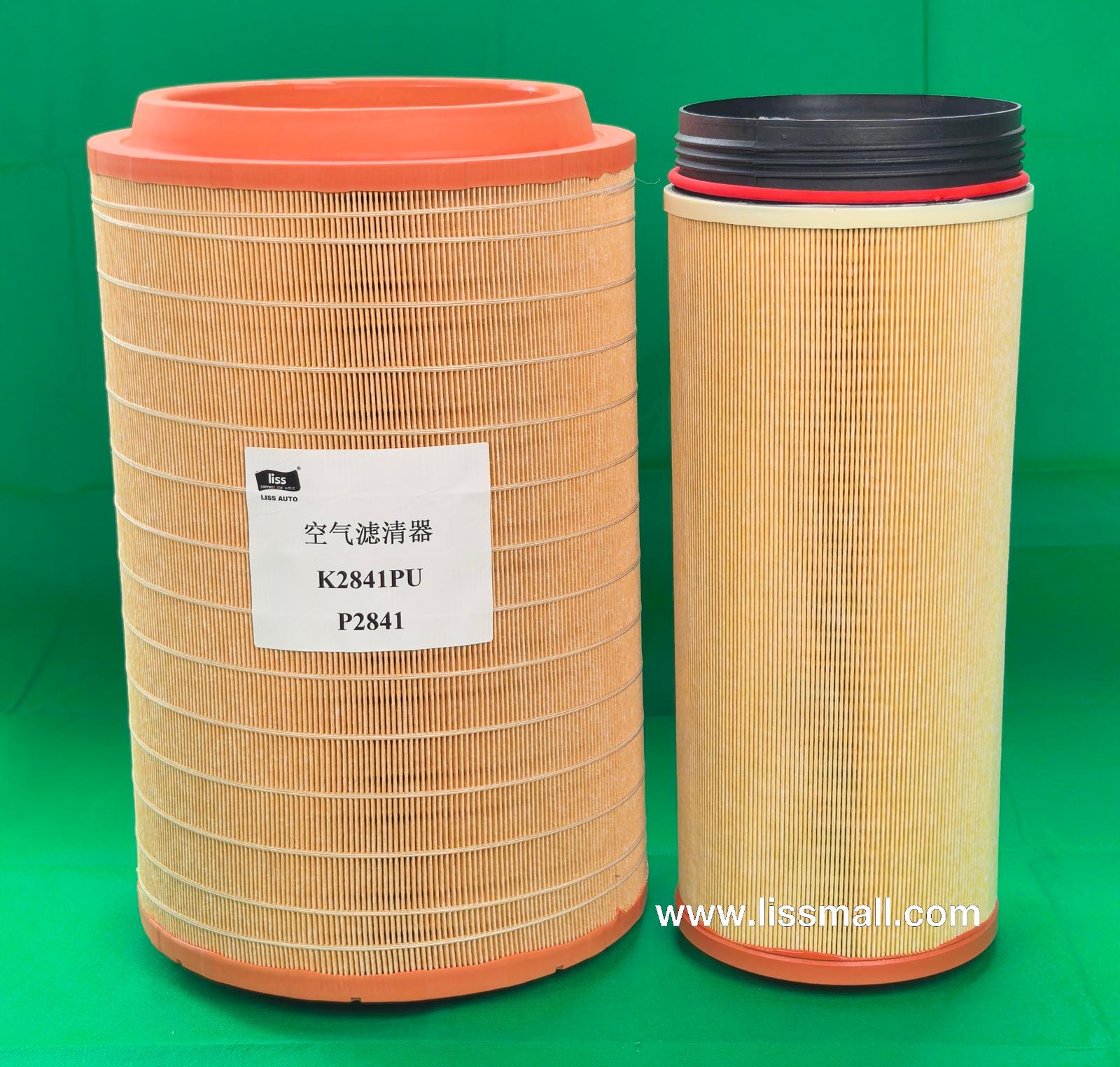 Air filter kit PU2841 WG9725190102+WG9725190103 1109070-50A