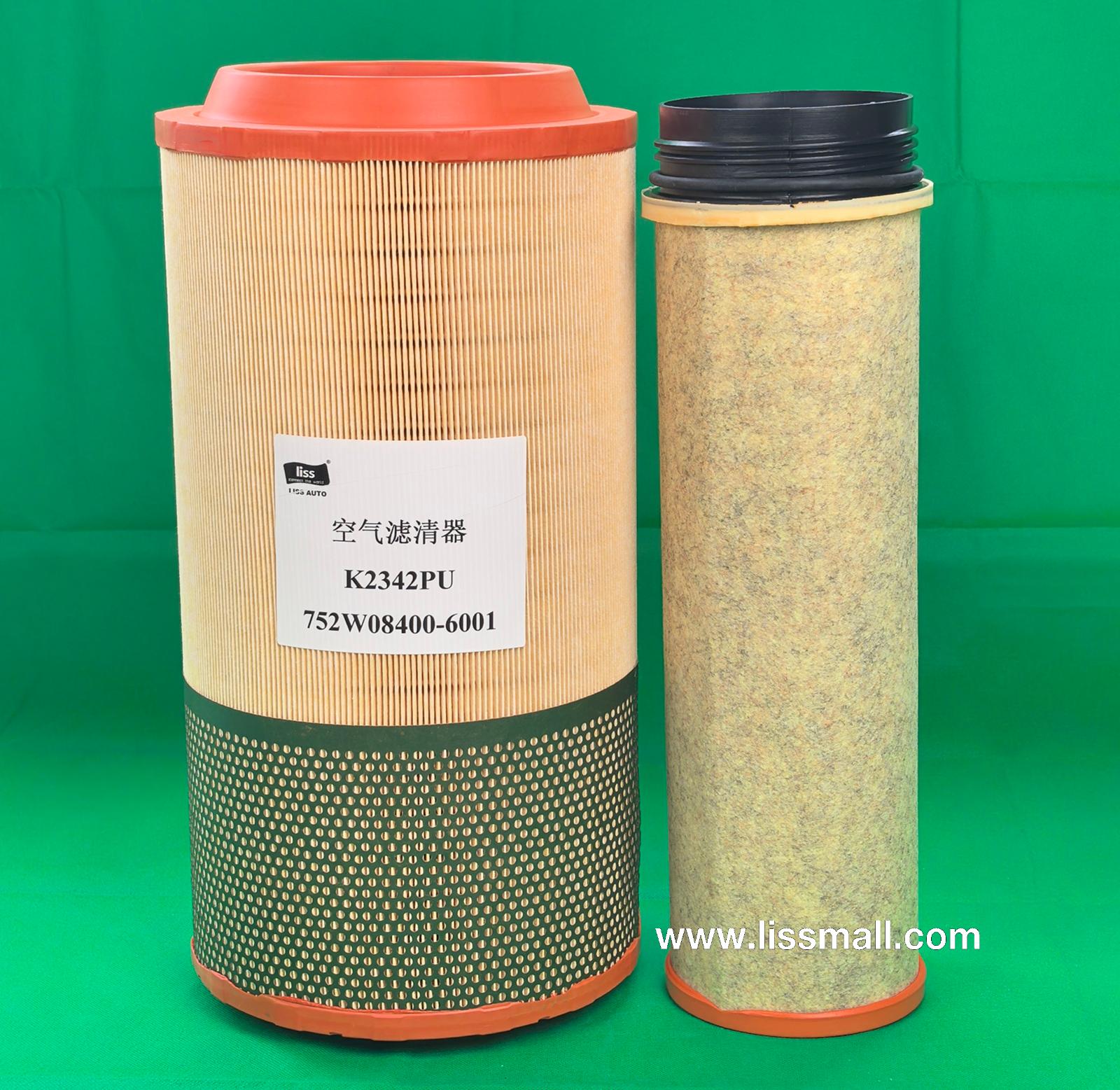 Air filter kit K2342PU 752W08400-6001+001/002